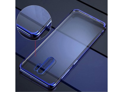 Clear Color case gelové pouzdro s metalickým rámem Xiaomi Redmi 9 červené