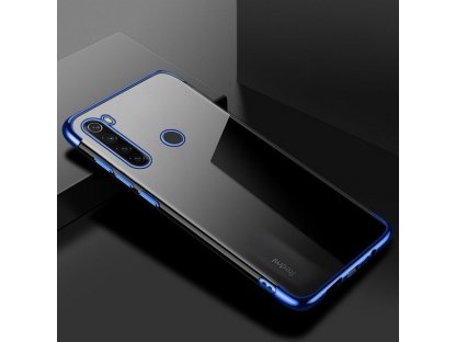 Clear Color case gelové pouzdro s metalickým rámem Xiaomi Redmi Note 8T modré