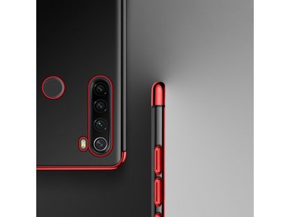 Clear Color case gelové pouzdro s metalickým rámem Xiaomi Redmi Note 8T modré