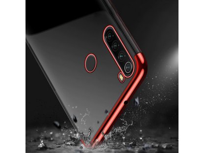 Clear Color case gelové pouzdro s metalickým rámem Xiaomi Redmi Note 8T modré