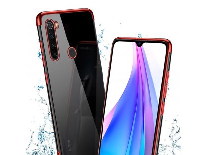 Clear Color case gelové pouzdro s metalickým rámem Xiaomi Redmi Note 8T modré