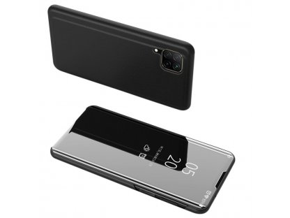 Clear View Case pouzdro s klapkou Huawei P40 Lite / Nova 7i / Nova 6 SE černé