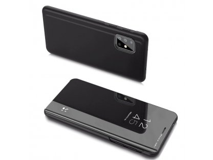 Clear View Case pouzdro s klapkou Samsung Galaxy A20s černé