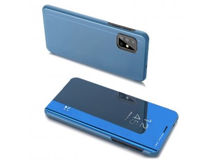Clear View Case pouzdro s klapkou Samsung Galaxy A20s modré