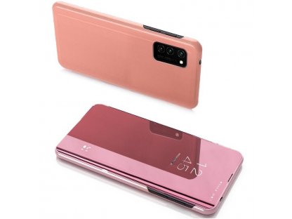 Clear View Case pouzdro s klapkou Samsung Galaxy Note 20 Ultra růžové