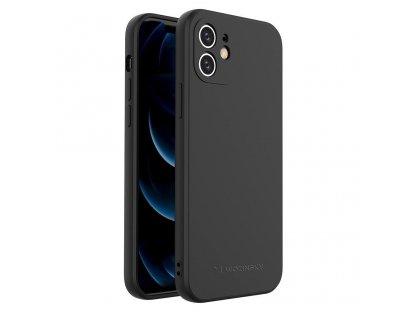 Color Case silikonové pružné odolné pouzdro iPhone XS Max černé