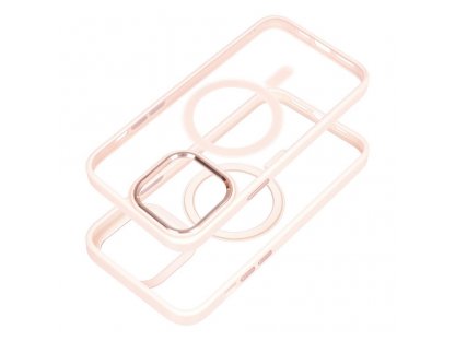 Color Edge Mag Cover case compatible with MagSafe for IPHONE 15 PLUS pink