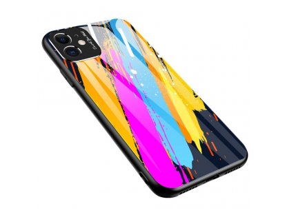 Color Glass Case pouzdro z tvrzeného skla s clonou na kameru Xiaomi Redmi Note 9 Pro / Redmi Note 9S vzorek 3