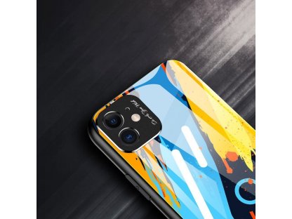 Color Glass Case pouzdro z tvrzeného skla s clonou na kameru Xiaomi Redmi Note 9 Pro / Redmi Note 9S vzorek 3