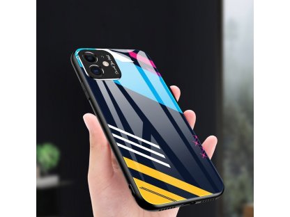 Color Glass Case pouzdro z tvrzeného skla s clonou na kameru Xiaomi Redmi Note 9 Pro / Redmi Note 9S vzorek 3