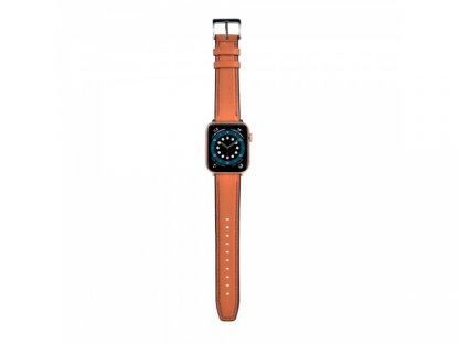 COTECi koženkový řemínek pro Apple Watch 38/40/41mm hnědá