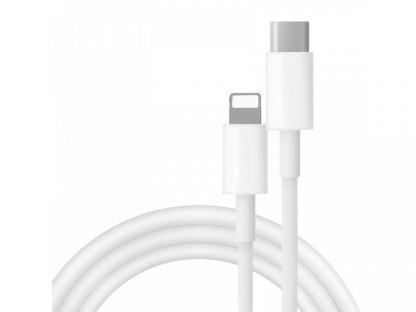 COTECi nabíjecí / datový kabel 1:1 PD USB-C / Lightning 1m bílá