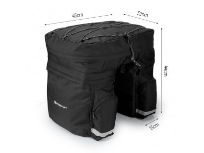 Cyklistická taška bicycle pannier bag 60L černá