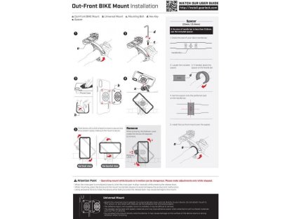 Cyklistický držák Gearlock MF100 Out Front Bike Mount