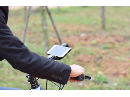 Cyklistický držák na telefon na řídítka se zabudovaným kompasem černý