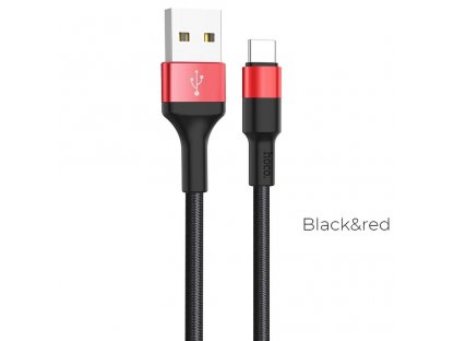 Datový kabel USB-C Xpress X26 černý/červený 1 m