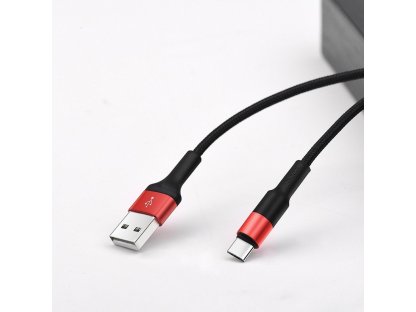 Datový kabel USB-C Xpress X26 černý/červený 1 m