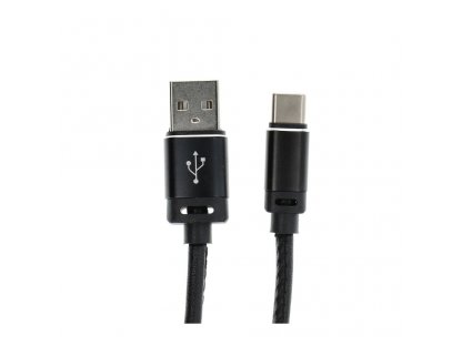 Datový kabel USB na USB-C 2.0 C363 1 metr černý (8mm konektor)