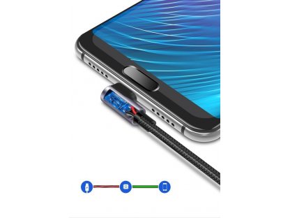 Datový kabel USB - USB-C 1m 3A šedý (50941)