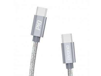 Datový rychlonabíjecí kabel USB-C - USB-C 5 A 45 W 1 m šedý (L5ProC)