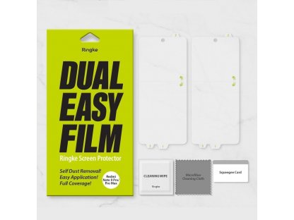 Dual Easy Film 2x ochranná fólie Xiaomi Redmi Note 9 Pro / Redmi Note 9S / Poco X3 NFC (ESXI0005)