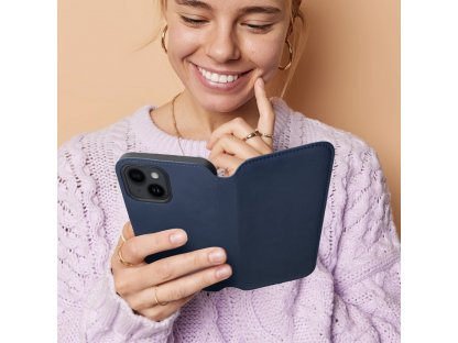 Knížkové pouzdro s kapsou na karty a doklady pro SAMSUNG Galaxy A34 5G námořní modré