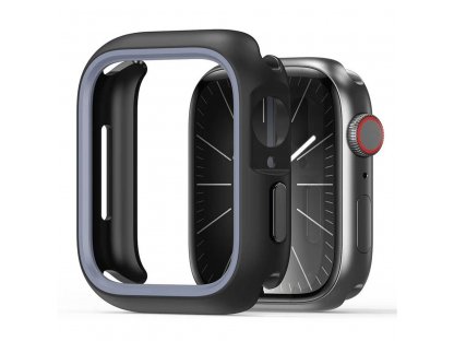 Pouzdro DUX DUCIS Bamo pro Apple Watch Series 7/8/9 41mm z tvrdého PC + měkkého silikonu - černé/šedé