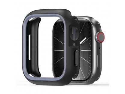 Pouzdro DUX DUCIS Bamo pro Apple Watch Series 7/8/9 45mm z tvrdého PC + měkkého silikonu - černé/šedé