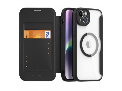 Dux Ducis Skin X Pro etui iPhone 14 Plus magnetyczny pokrowiec MagSafe z klapką czarny