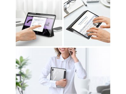 DUX DUCIS Toby - Smart Case with pencil storage for Samsung Tab S9 Plus black