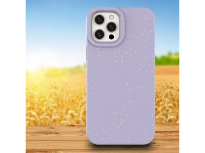 Eco Case iPhone 12 silikonové pouzdro na telefon fialové