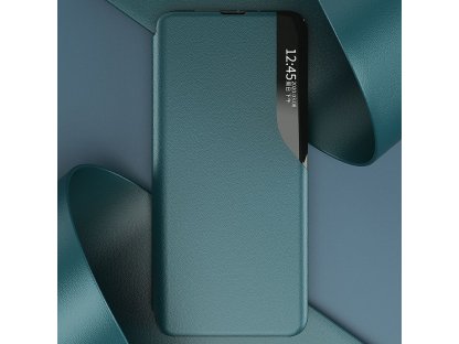 Eco Leather View Case elegantní knížkové pouzdro s funkcí stojánku pro Samsung Galaxy A02s černé