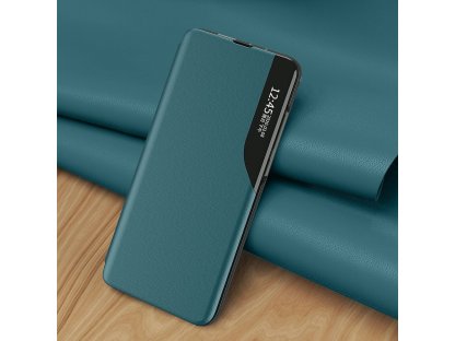 Eco Leather View Case elegantní pouzdro s flipovým krytem a funkcí stojánku Xiaomi Poco M3 / Xiaomi Redmi 9T modré