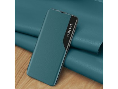 Eco Leather View Case elegantní pouzdro s klapkou a funkcí podstavce Huawei P40 Lite E černé