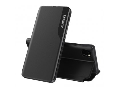Eco Leather View Case elegantní pouzdro s klapkou a funkcí podstavce Huawei Y5p černé