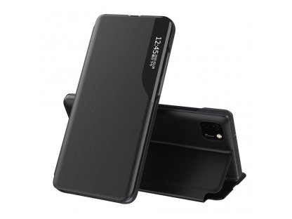 Eco Leather View Case elegantní pouzdro s klapkou a funkcí podstavce Huawei Y6p černé