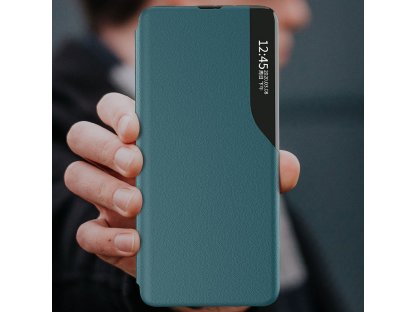 Eco Leather View Case elegantní pouzdro s klapkou a funkcí podstavce Xiaomi Poco M3 červené