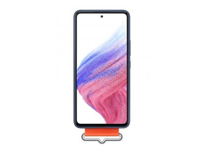 Silikonový Kryt vč Popruhu pro Samsung Galaxy A53 5G - modrý