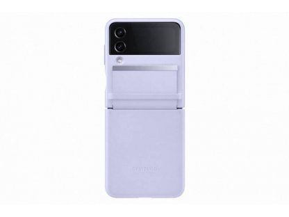Kožený kryt pro Samsung Galaxy Z Flip 4 Serene - fialový