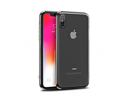 Effort gelové pouzdro + tvrzené sklo 9H iPhone XS Max průsvitné