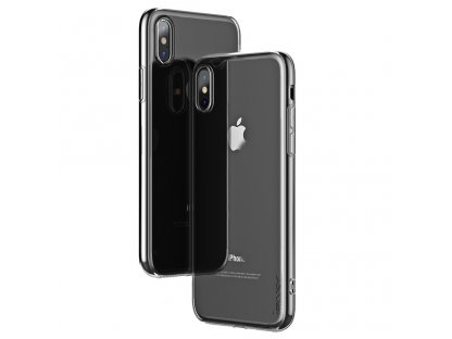 Effort gelové pouzdro + tvrzené sklo 9H iPhone XS Max průsvitné