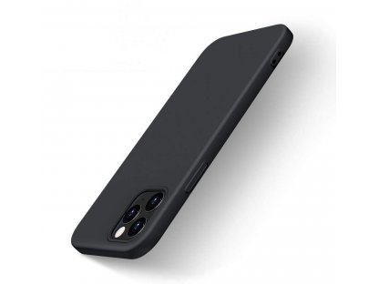 Elastický silikonový zadní kryt pro iPhone 12 mini černý