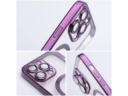 Electro Mag Cover case compatible with MagSafe for IPHONE 15 PLUS deep purple