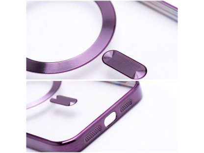 Electro Mag Cover case compatible with MagSafe for IPHONE 15 PLUS deep purple