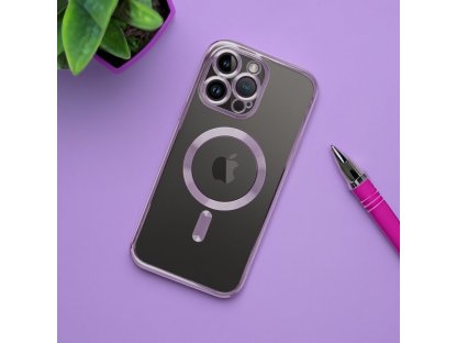 Electro Mag Cover case compatible with MagSafe for IPHONE 15 PRO deep purple