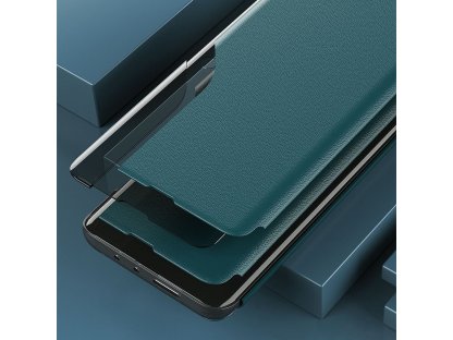 Elegantní pouzdro Eco Leather View s flipovým krytem a funkcí stojánku Samsung Galaxy A12 / Galaxy M12 modré