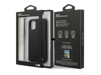 Pevné pouzdro Etui BMW pro iPhone 12 mini - černé