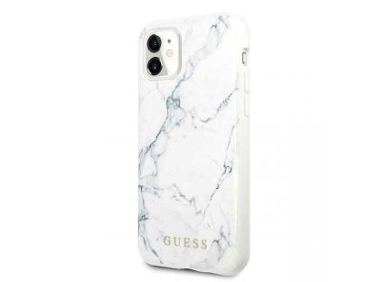 Pouzdro Marble GUHCN61PCUMAWH pro iPhone 11 - bílé