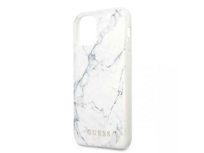 Pouzdro Marble GUHCN61PCUMAWH pro iPhone 11 - bílé