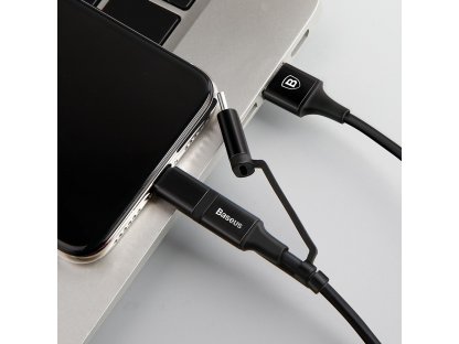 Excellent kabel 3v1 USB - micro USB / Lightning / USB-C 2A 1.2M černý (CA3IN1-ZY01)